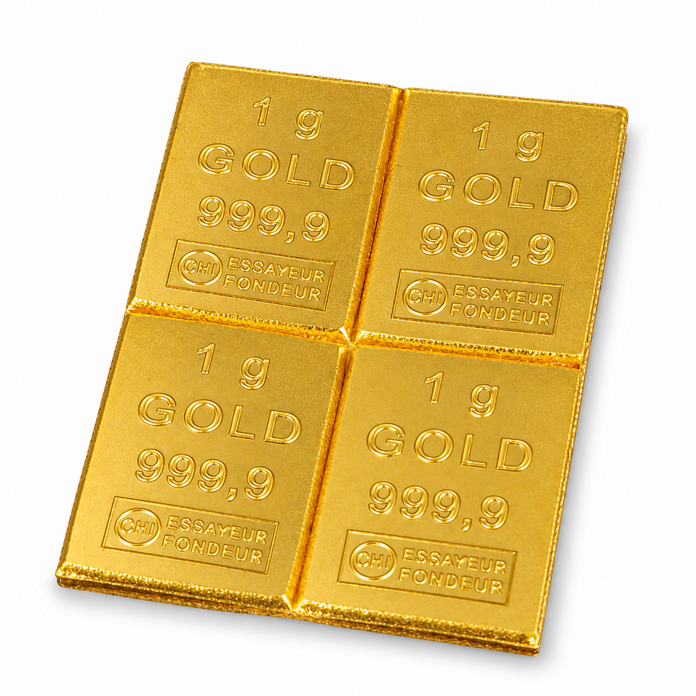 10 x 1 Gram goudbaartje divers