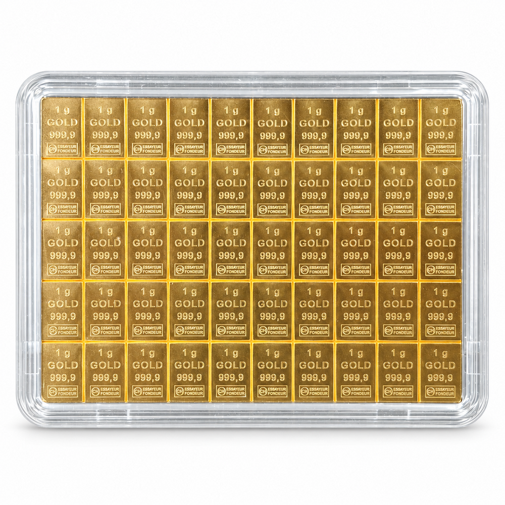 50 x 1 Gram combibar Valcambi