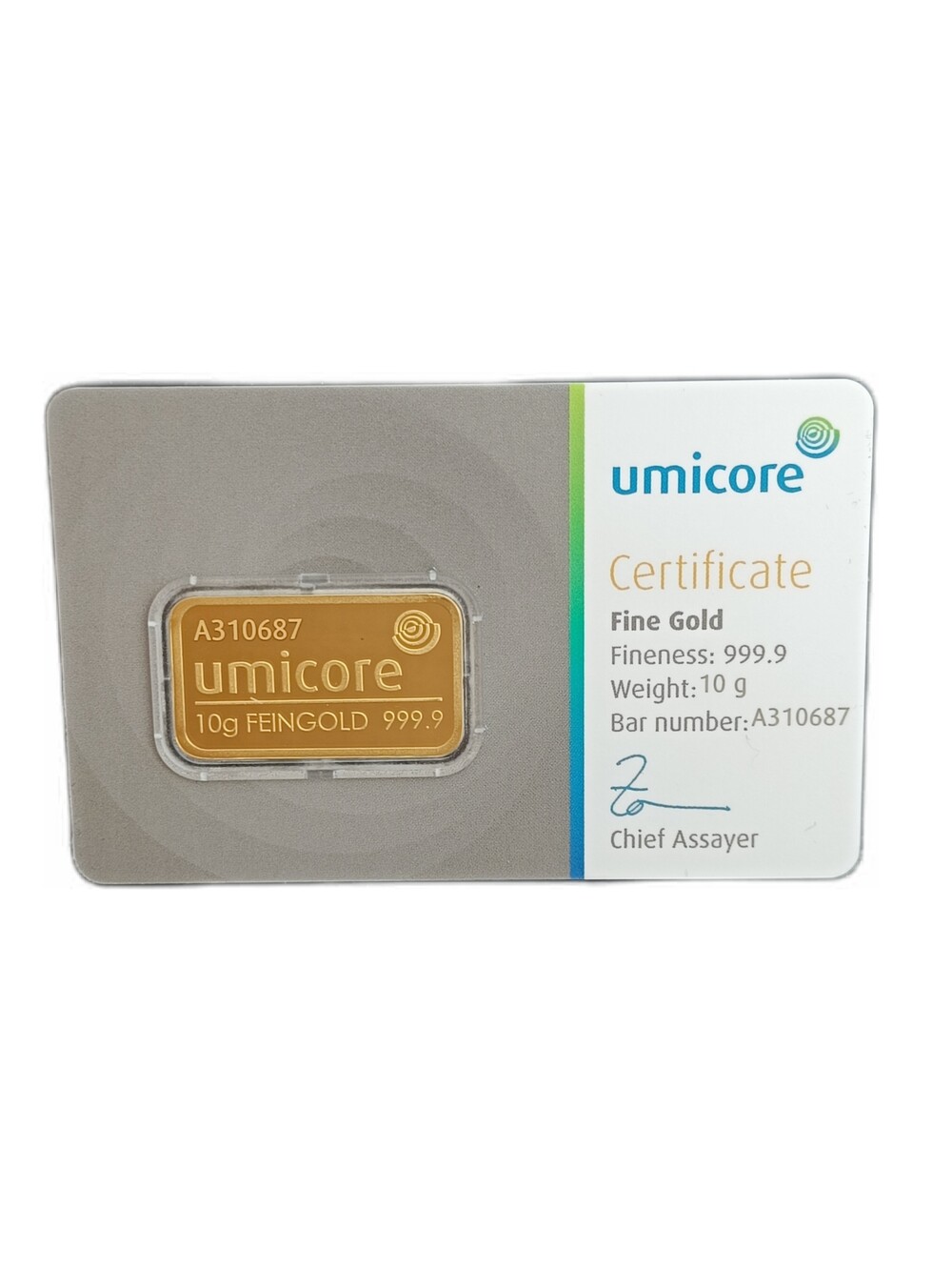 10 Gram goudbaar Umicore