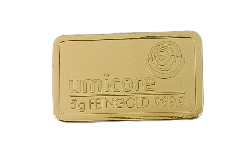 5 Gram goudbaar Umicore