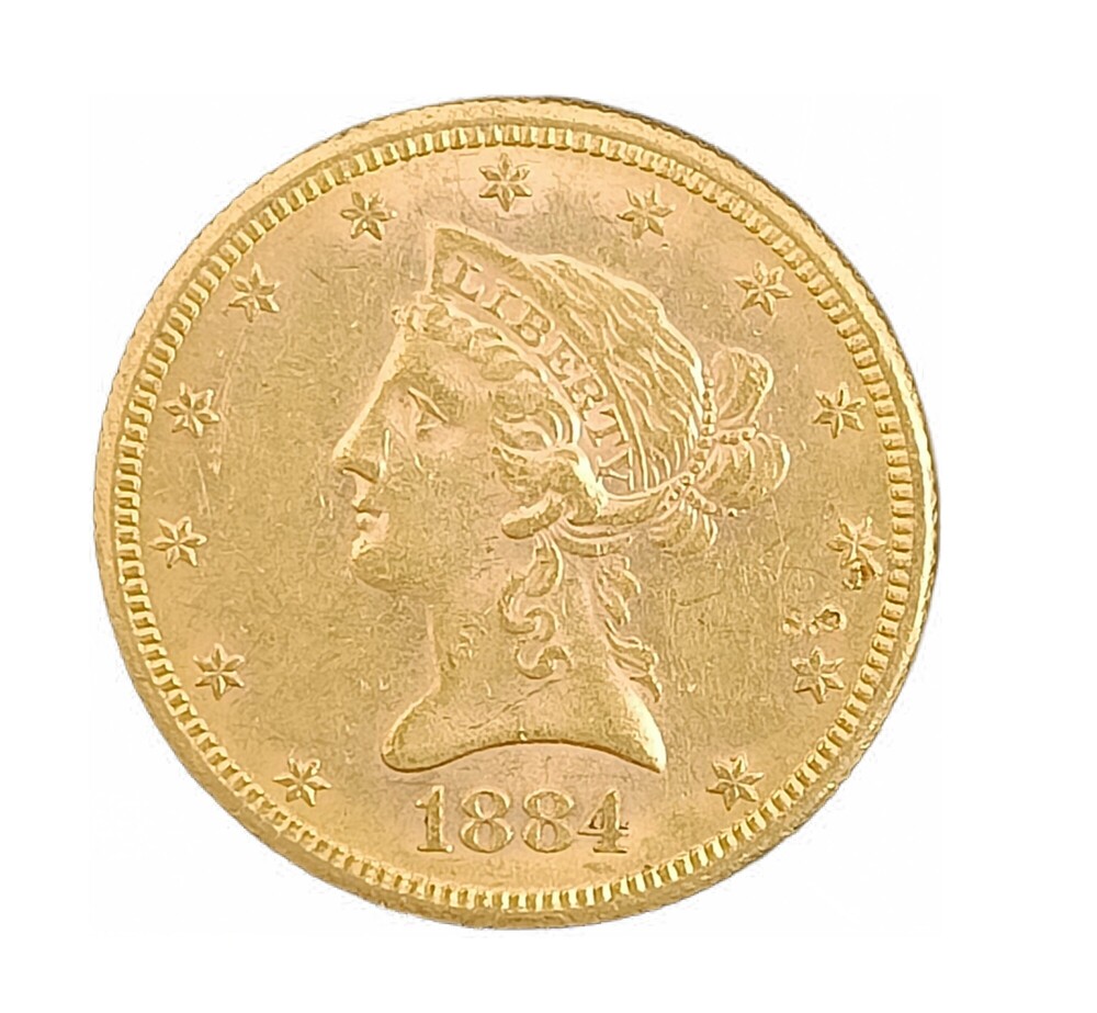 Gouden $ 10 USA Liberty Head