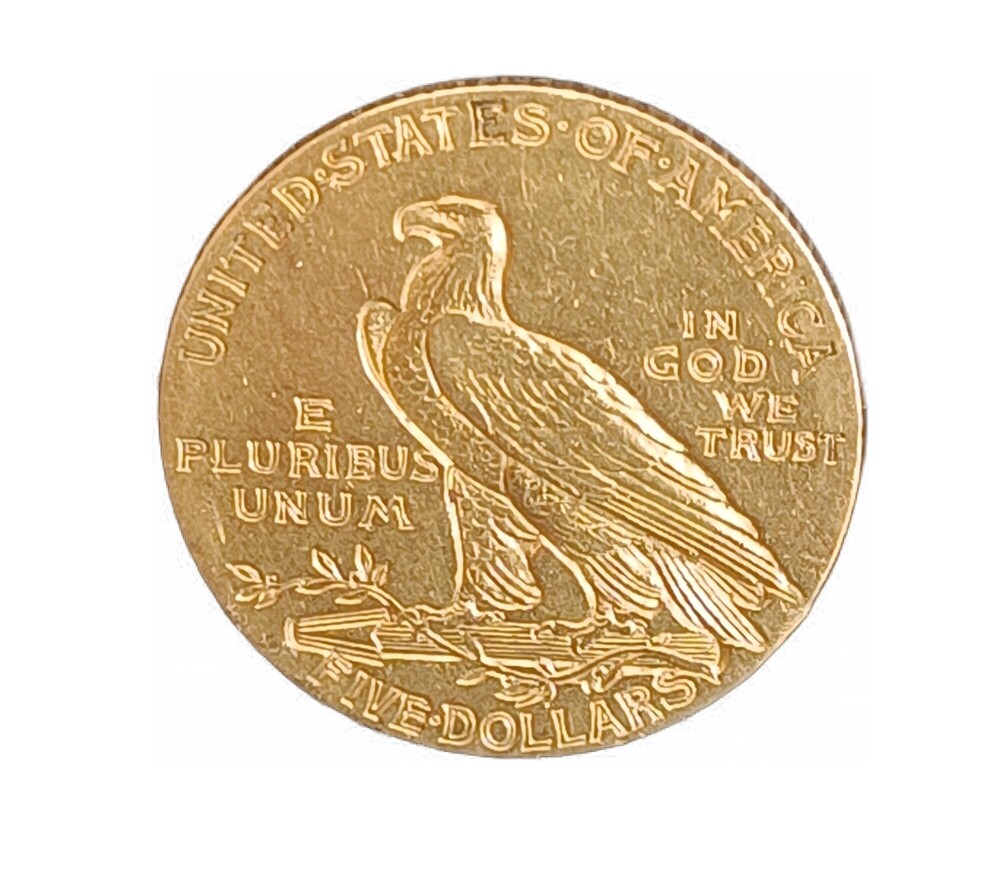 Gouden $ 5 USA Indian Head