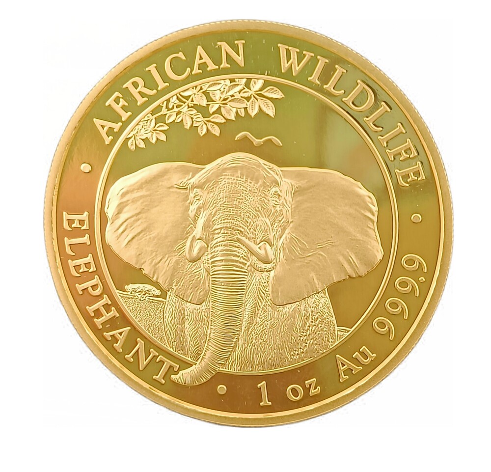 1 Oz gouden Somalische olifant
