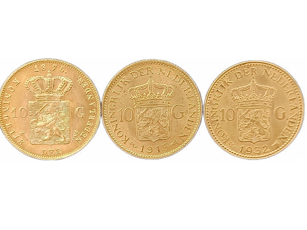 3 x Gouden tientje