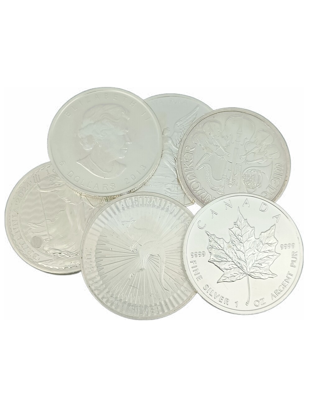 25 x 1 Oz zilveren munt divers