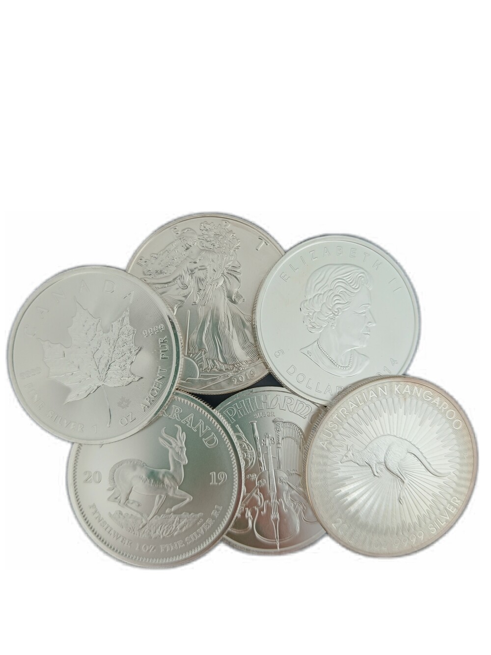 25 x 1 Oz zilveren munt divers