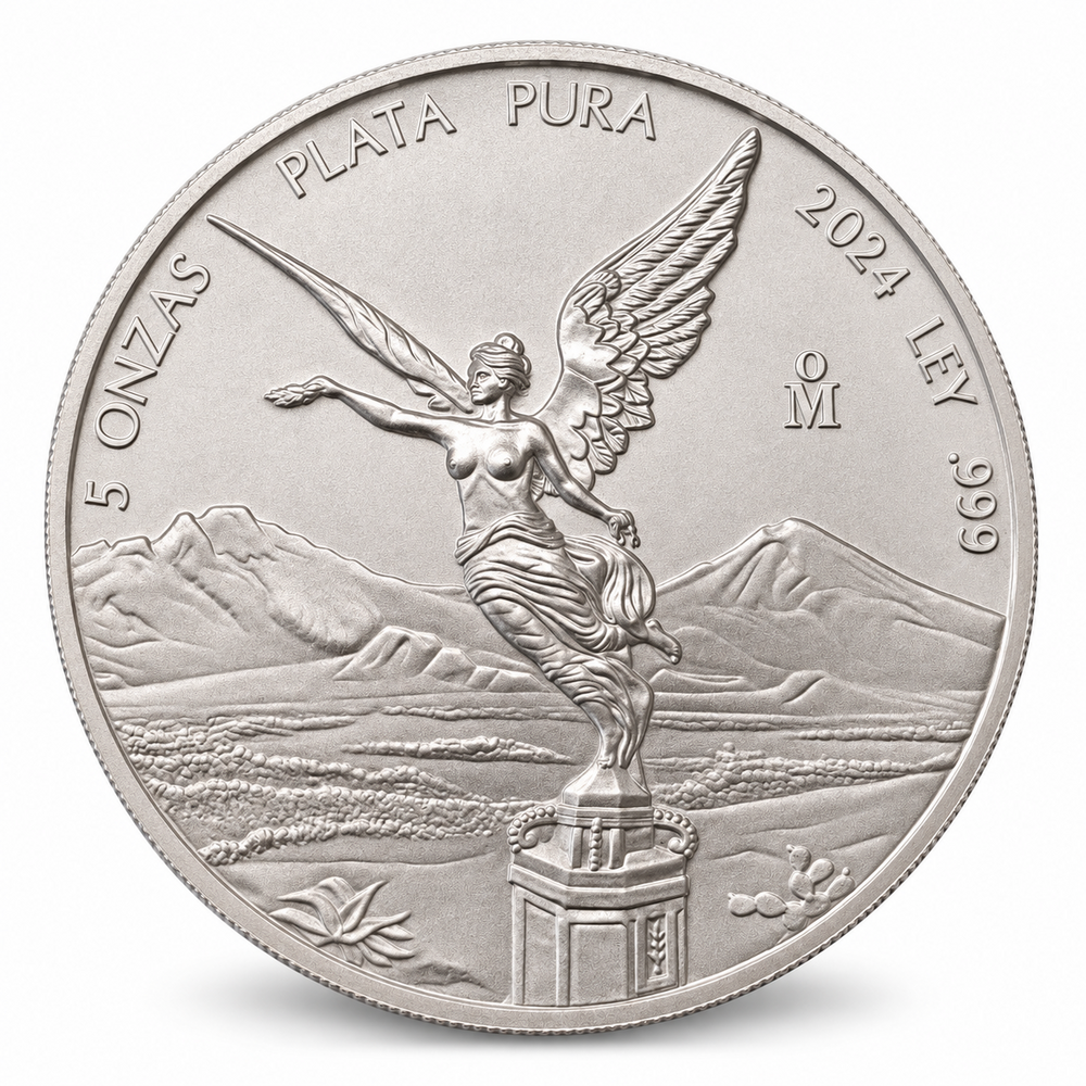 Zilveren 5 Oz Libertad Mexico