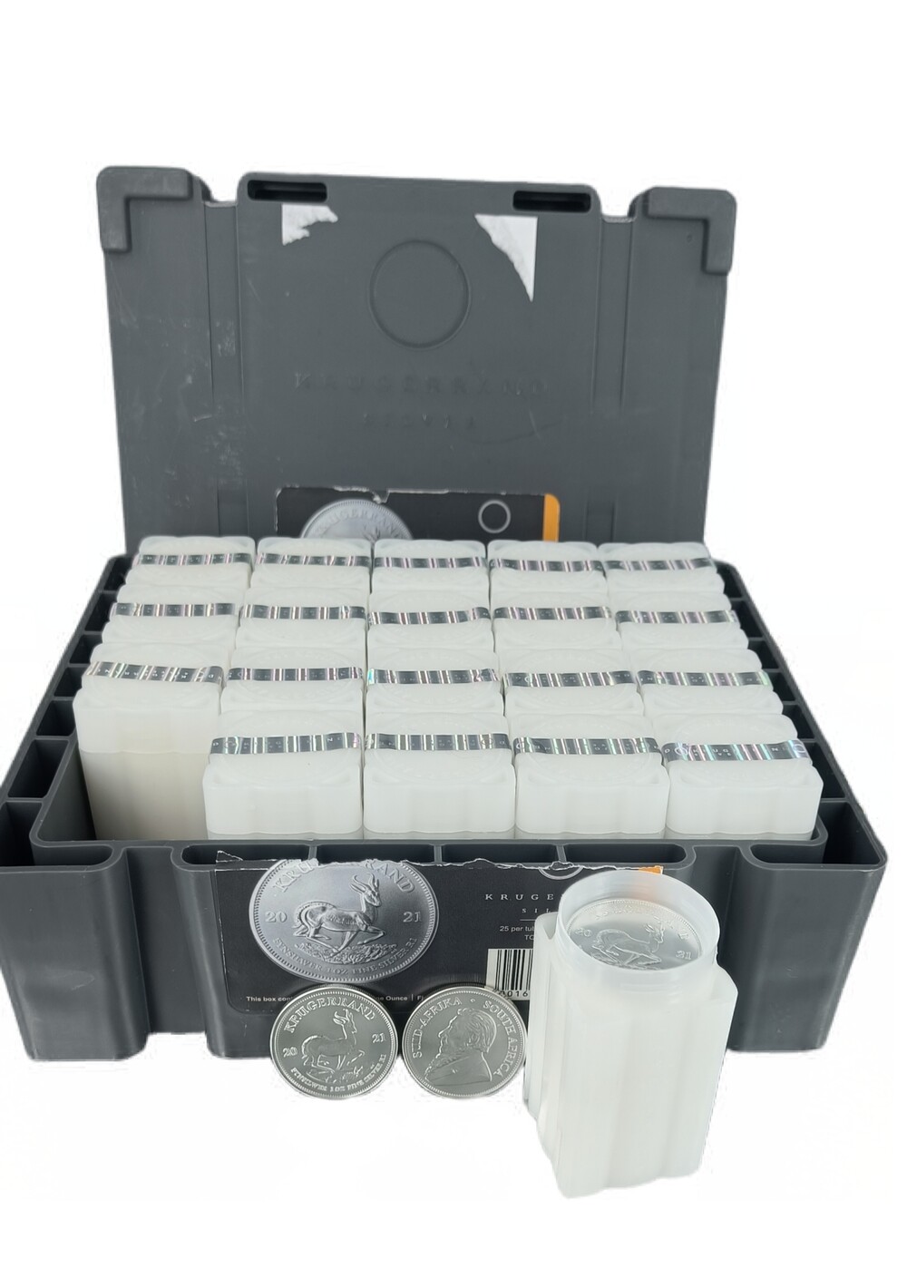 500 x 1 Oz zilveren krugerrand monsterbox