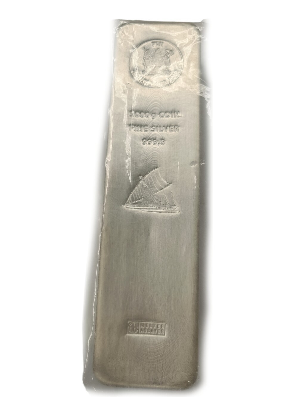 5 Kilo zilveren muntbaar Fiji