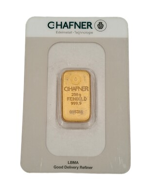250 Gram goudbaar Hafner